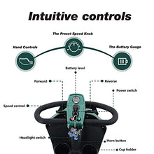Load image into Gallery viewer, Metro Mobility 4 Wheel All Terrain Mobility Scooters for Seniors - 300 lbs Capacity Electric Mobility Scooter for Adults - Long Range Power Extended Battery w/Thickened Seat and Crutch Box - Emerald

