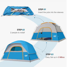 Load image into Gallery viewer, CAMPROS CP Tents for Camping 2/4/6 Person, Waterproof Windproof Dome Tent
