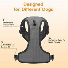 Load image into Gallery viewer, No Pull Dog Harness, No-Choke Soft Padded Reflective Dog Vest Harness with Front Clip &amp; Top Handle, 2 Quick-Release Buckles, Adjustable for Small Medium Large Dogs
