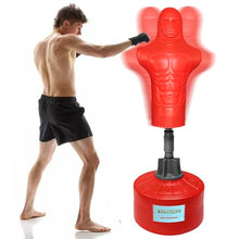 Load image into Gallery viewer, ENKAIYIXING Height Adjustable Freestanding Humanoid Punching Dummy, Silicone Boxing Punching Bag with Stable Large Fillable Base for Adults, Kickboxing MMA Home Gym Workout Training
