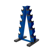 Load image into Gallery viewer, CAP A-Frame Dumbbell Hand Weight Vertical Storage Rack - Blue
