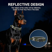 Load image into Gallery viewer, 2026 Upgrade Dog Collar with IPX8 Waterproof AirTag Holder,Military Tactical Comfortable Control Handle and Ultra-Durable Metal Buckle/Night Reflective,GPS Collar for Medium to Large Dogs（ArmyGreen/L）
