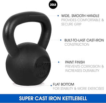 Load image into Gallery viewer, Yes4All 20lb Kettlebell Set of 2 Cast Iron for Dumbbell Weights Exercises
