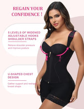 Load image into Gallery viewer, SHAPSHE Waist Trainer for Women, Tummy Control Sports Girdle, Black-hook Strap Large
