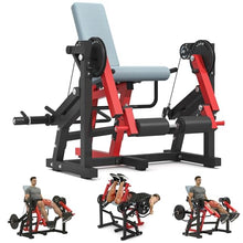 Load image into Gallery viewer, Leg Extension and Curl Machine feat Unilateral &amp; Bilateral, Convertible Seated Leg Extension and Lying Leg Curl Bench for Home Gym, Quad and Hamstring Lower Body Leg Workout Equipment
