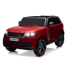 Load image into Gallery viewer, 24V Ride On Car, 2-Seater Licensed Land Rover with Parent Remote Control, 3 Speeds, Wireless Music, MP3 Player, Electric Car for Kids, Wine Red
