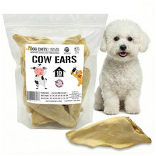 Load image into Gallery viewer, Dog Chits Cow Ears for Dogs – All Natural Cow Ear Dog Treats &amp; Training Chews – High Protein, Low Fat – Thick Cut, Full-Sized – Dental Clean Crunch – Ideal for Medium &amp; Large Dogs – Large, 10 Pk
