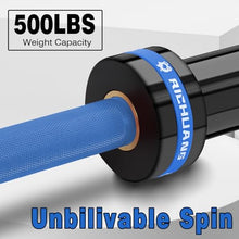 Load image into Gallery viewer, RICHUANG 7ft Olympic Barbell Weight Bar for Weightlifting, 500LBS-Blue
