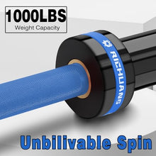 Load image into Gallery viewer, RICHUANG 7ft Olympic Barbell Weight Bar for Weightlifting- 1000LBS-Blue

