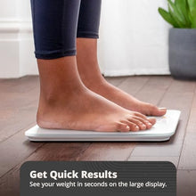 Load image into Gallery viewer, Greater Goods AccuCheck Digital Scale for Body Weight - Accurate Digital Bathroom Scale with High-Precision Sensors, Large Easy-to-Read Backlit Display, 400 lb Capacity, Auto Step-On (White)
