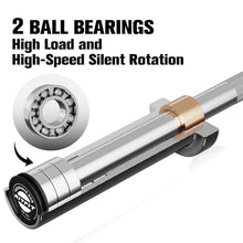 Load image into Gallery viewer, RitFit Barbell Weight Set - 4/6FT Olympic Barbell with Weight Plates (55-115LB Total) -  4FT Silver Bar with 85LB Plates
