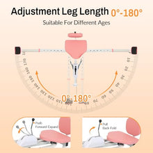 Load image into Gallery viewer, OLenyer Leg Stretcher Pink - Split Machine for Leg Stretching (New Model with Backrest and Phone Holder), Flexibility Stretching Equipment - ,Yoga, Ballet, Dance, Martial Arts
