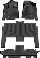 Load image into Gallery viewer, VIWIK TPE Floor Mats Custom for Dodge Grand Caravan 7 Seat 2011-2020,All Weather Car Mats Compatible for Town &amp; Country (Stow'n Go Only) 2008-2016, Full Set Automotive Floor Mats,1st 2nd 3rd Row, 4pcs
