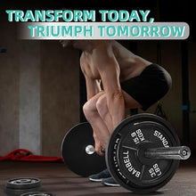 Load image into Gallery viewer, Fitvids 2 Inch Olympic Barbell Weight Plates and Bar Set, 5 FT Barbell Bar
