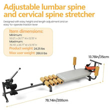Load image into Gallery viewer, Gryphvex Alternative Inversion Traction Table - Provides Lower Back Pain Relief Without Going Upside Down - Portable Spine Stretcher Bed for Home - 330 Lb. Capacity
