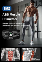 Load image into Gallery viewer, Ab Stimulator Muscle Toner，Abs Muscle Stimulator Abdominal Toning Fitness Belt for Men and Women Black
