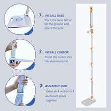 Load image into Gallery viewer, JJFFTAO Aluminum Alloy Height Measurement 5-Section Portable Height Measure 8-82 inch/20-210 cm/Unit with cm &amp; inch for Offices, Gyms, School and Physical examinations
