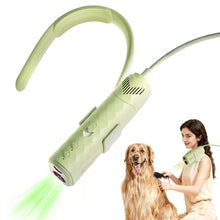 Load image into Gallery viewer, Dog Dryer for Pet Grooming,Pet Neck-Hanging Hair Dryer,Alternating Hot and Cold Airflow.Handheld &amp; Hands-Free.Low-Noise, Ultra-Lightweight.High Wind Speeds.Adjustable Heat &amp; Speed
