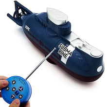 Load image into Gallery viewer, Tipmant Mini RC Submarine Toy Radio Remote Control Tourism Boat (Blue)
