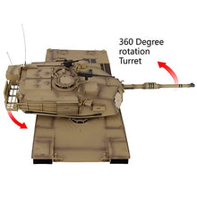 Load image into Gallery viewer, HengLong Modified Edition 1/16 2.4ghz Remote Control US M1A2 Abrams Tank Model(360-Degree Rotating Turret)
