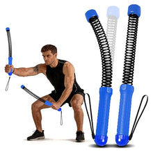 Load image into Gallery viewer, Weighted Ropeless Battle Rope, Heavy Duty Battle Sticks, Portable Fitness Equipment for Home Gym, HIIT, Cardio &amp; Full Body Strength Training for Men &amp; Women (Ropeless Blue)
