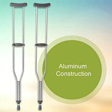 Load image into Gallery viewer, McKesson Aluminum Adjustable Underarm Crutches for Tall Adults, Max 350 lbs, 1 Pair
