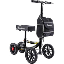 Load image into Gallery viewer, BlessReach Knee Scooter Walker for Adults Foot Injuries Ankle Surgery, Knee Scooters for Adult, Foldable Steerable with Dual Handbrake, Height Adjustable Handle &amp; Knee Pad, 300 lbs Capacity,Black
