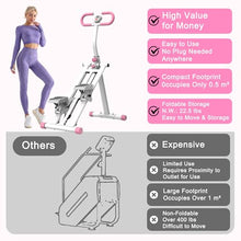 Load image into Gallery viewer, KINMAC Stair Stepper with Adjustable Resistance for Home - Upgrade Climber Workout Machine with LCD - (White Pink)
