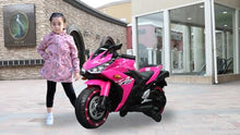 Load image into Gallery viewer, Electric Ride-On Motorcycle for Kids with 12V Motor, Training Wheels, Manual Throttle
