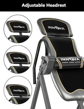 Load image into Gallery viewer, Innova Health and Fitness Inversion Table with Adjustable Headrest, Reversible Ankle Holders, and 300 lb Weight Capacity - Premium
