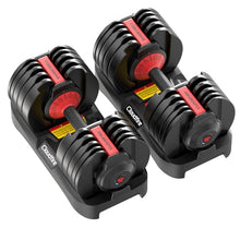 Load image into Gallery viewer, Upgraded Adjustable Dumbbells Set 52.5 lbs, 15 Weights Dumbbell Set
