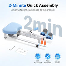 Load image into Gallery viewer, MERACH Split Machine, Stretching Equipment for Flexibility, 180° Leg Stretcher with 6-Level Length Adjustment &amp; Comfortable Pad, Home Stretch Machine for Dance, Gymnastics, 300lbs Capacity (Blue)
