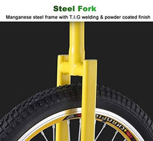 Load image into Gallery viewer, 20 Inch Wheel Outdoor Unicycle for Adults Beginner, Skidproof Butyl Mountain Tire &amp; Height Adjustable Seat, Load-Bearing 300lbs (Blue)
