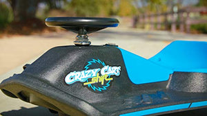 Razor Crazy Cart Shift Electric Go Kart for Kids Ages 6+ - 12V Drifting System, High/Low Speed Switch, Black/Blue