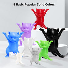 Load image into Gallery viewer, DO3D 1.75mm 8 Spools Basic Colors PLA 3D Printer Filament Bundle, White/Black/Clear/Light Grey/Blue/Red/Green/Purple, Each Spool 0.25kg, Total 2kg PLA 3D Printing Material, 250g x 8 Spools
