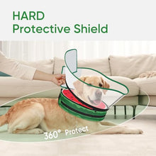 Load image into Gallery viewer, Sponge Dog Cone Collar, Dog Donut Collar After Surgery with Clear Shield, Adjustable Soft Cone for Dogs to Stop Licking-Comfy Cone for Large Medium Small Dogs (Watermelon,XL)
