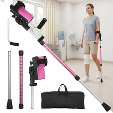 Load image into Gallery viewer, Carehofu Crutches for Adults 3-Angle Adjustable Forearm Crutches Non-Slip Handles with EVA Elbow Support,(Pink)
