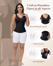 Load image into Gallery viewer, SHAPSHE Waist Trainer for Women Corset Shapewear Tummy Control Cincher - BLK/X-Small
