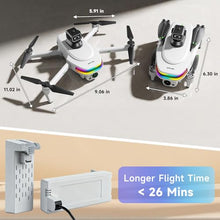 Load image into Gallery viewer, uehjxb GPS Drone with 4K Camera,5.5"HD Touchscreen Remote,Brushless Motor,30-Minute Flight,5x Digital Zoom,Optical Flow Stabilization,Smart Obstacle Avoidance,One-Key Return,Foldable RC Drone for Adults&amp; Beginners-Under260gP31
