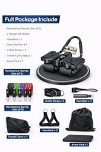 Load image into Gallery viewer, Ab Roller Home Gym Equipment – 4 Wheels Ab Wheel Muscle Roller with Built-in Tracker

