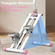 Load image into Gallery viewer, KINMAC Stair Stepper with Adjustable Resistance for Home - Upgrade Climber Workout Machine with LCD - (White Pink)
