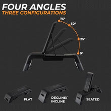 Load image into Gallery viewer, Power Systems Step Bench &amp; Weight Bench | Aerobic Platform &amp; Plyo Box for Cardio, Strength | Commercial Grade Full Body Home Gym Stepper | Adjustable Multifunctional Deck &amp; Resistance Band Clips
