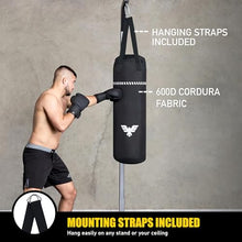 Load image into Gallery viewer, Elite Sports Boxing Bag 4 FT – Heavy Duty Canvas Punching Bag with Straps for Boxing, Training, MMA, Muay Thai, Kickboxing, Martial Arts &amp; Fitness – UNFILLED Heavy Bag
