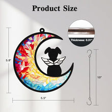 Load image into Gallery viewer, Tubuui Dog Memorial Suncatcher, Dog Memorial Gifts for Loss of Dogs, Custom with Name Date Pet Sympathy Gifts for Grief Puppy Lovers, Personalized Pet Remembrance Ornaments for Window Hanging
