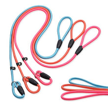 Load image into Gallery viewer, FOVRLZSE 3-Pack Adjustable Dog Slip Leads (Light Pink/Light Blue/Orange)
