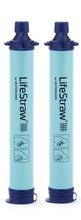 Load image into Gallery viewer, LifeStraw Personal Water Filter for Hiking, Travel and Emergency, Blue, 2PK
