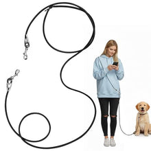 Load image into Gallery viewer, Léwind 8.2ft Hands Free Dog Leash,Versatile Waist &amp; Crossbody Lead for Medium Dogs,Waterproof &amp; Adjustable for Running Jogging Walking, 360° Swivel Metal Buckle (Black)
