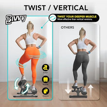 Load image into Gallery viewer, Mini Twist Stepper, Stepper Machine with 330LBS Weight Capacity, Mini Stair Stepper for Full Body Workout, Adjustable Step Height, Smooth and Quiet, Mini Stepper for Men Women

