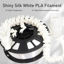Load image into Gallery viewer, DO3D Silk White PLA Satin Shiny 3D Printer Filament, 1.75mm Diameter 1kg Spool 2.2lbs for FDM 3D Printers
