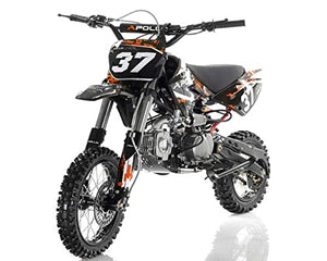 125cc Gas Dirt-bike Pit-bike Adult Youth DB 37 is a 4 Speed Manual with Clutch Dirt Bike (Orange)